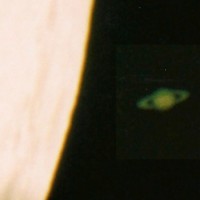 Saturn shortly after reappearance, circa 03:05 UT