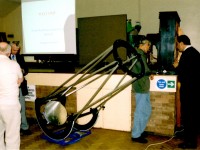 Setting up for the meeting