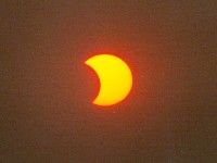 Towards the end of the eclipse
