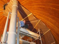Rigging the sunshade