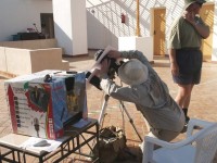 Fig 34. Setting up in Sharm El Sheikh.